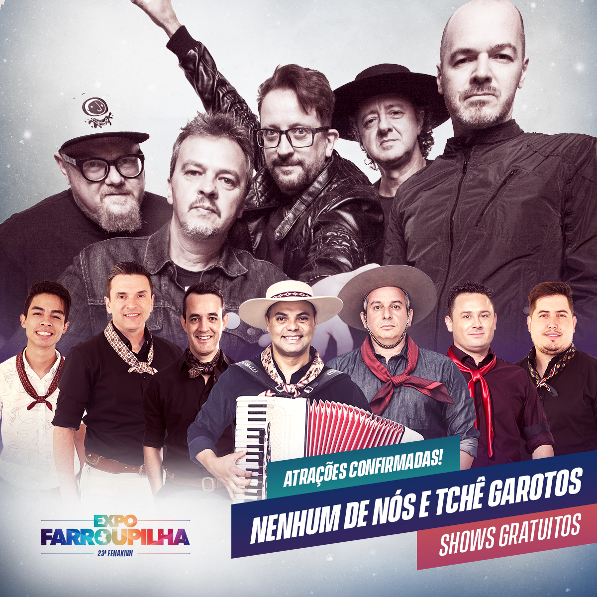 Expo Farroupilha terá Nenhum de Nós e Tchê Garotos com entrada gratuita