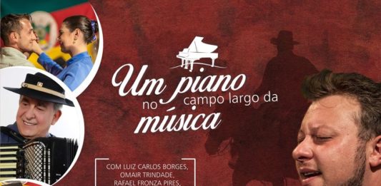 Apresentação de Rodrigo Soltton, Omair Trindade e Luiz Carlos Borges  acontece neste domingo