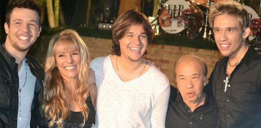 Kiko, Leandro e Bruno fazem homenagem ao pai na web