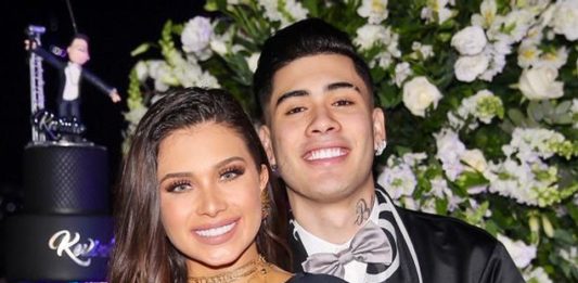 Kevinho briga com a namorada Flávia Pavanelli na Festa de Aniversário