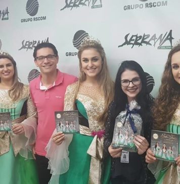 Soberanas da Bella Festa visitam a Rádio Serrana FM