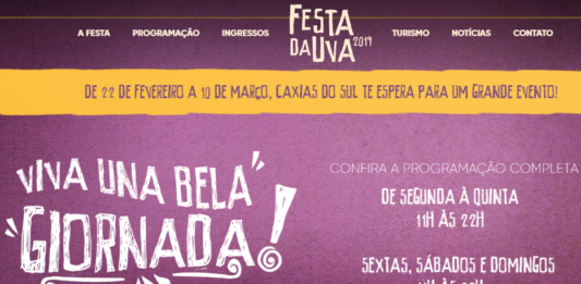 Festa da Uva lança site oficial do evento
