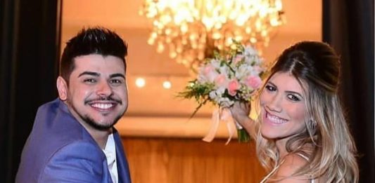 Sertanejo Cristiano e Paula Vaccari se casam em São Paulo