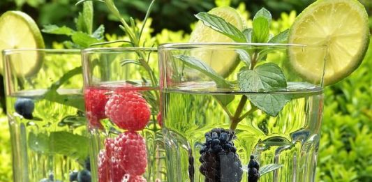 10 receitas de água aromatizada