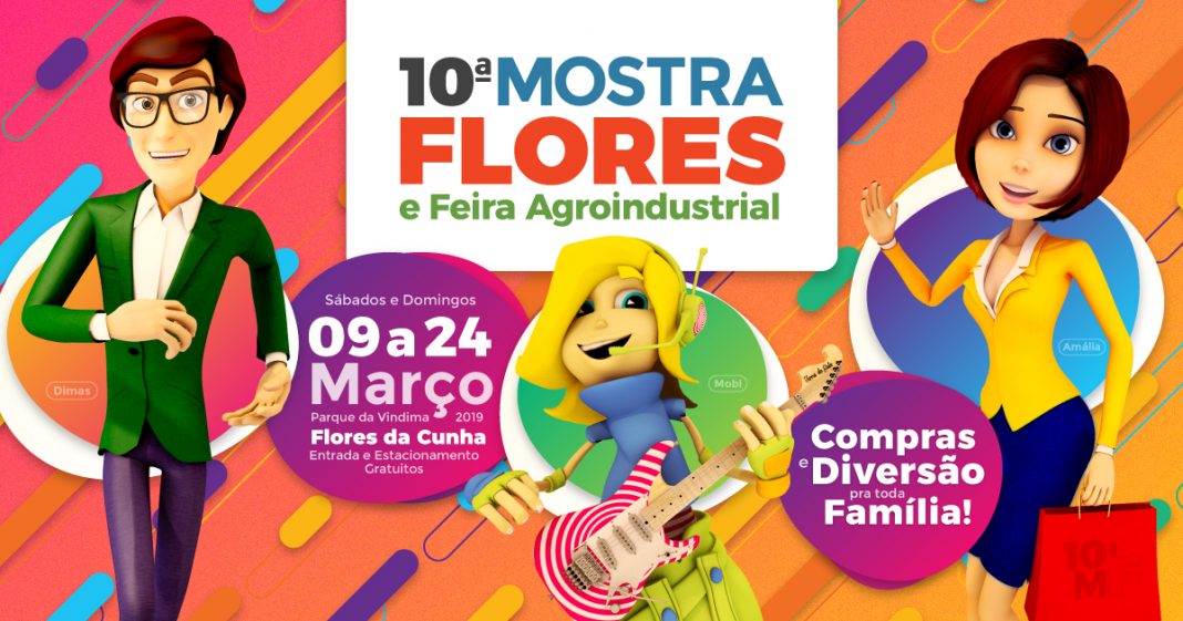 Mostra Flores e Feira Agroindustrial inicia em 9 de março em Flores da Cunha