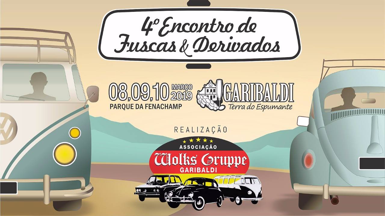 4ª edição do Encontro Fuscas e Derivados de Garibaldi é neste final de semana