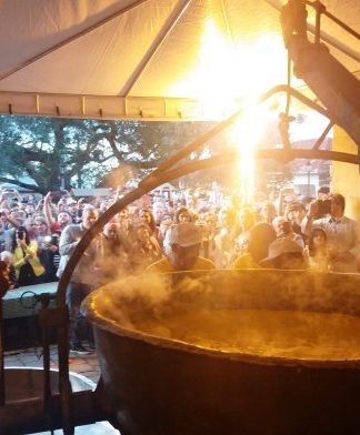 800 quilos de polenta foi a atração em Monte Belo do Sul