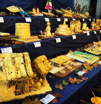 Exposição de esculturas feitas de polenta é atração em Monte Belo do Sul
