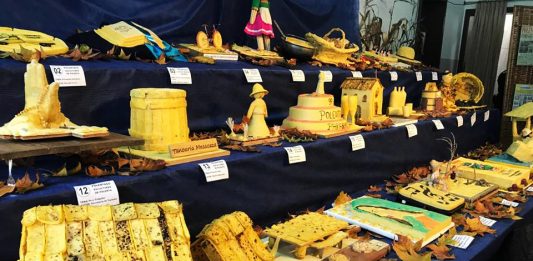 Exposição de esculturas feitas de polenta é atração em Monte Belo do Sul