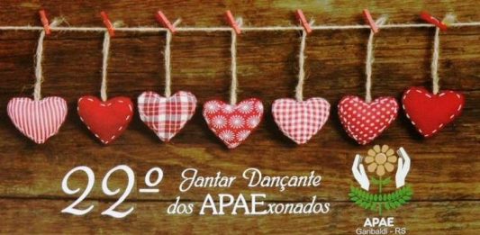 Baile dos APAExonados é no próximo sábado em Garibaldi