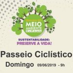 Passeio ciclístico em comemoração ao Meio Ambiente é neste domingo