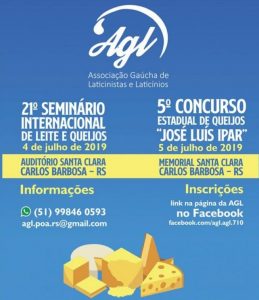 21º Seminário Internacional de Queijos e Leite ocorre nesta quinta-feira