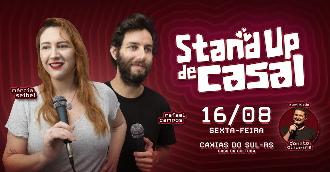 Casal destaque do Stand Up se apresenta na sexta-feira em Caxias do Sul