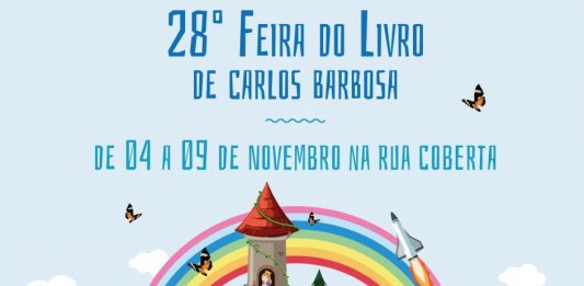 28ª Feira do Livro de 04 a 09 de novembro na Rua Coberta em Carlos Barbosa