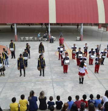1º Festival de Bandas Escolares de Caxias do Sul teve coreografia, baliza e diversificação musical