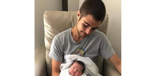 Rafael Vitti e a filha