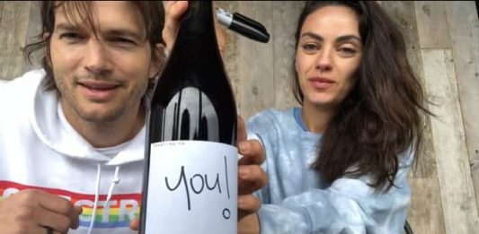 Ashton Kutcher e Mila Kunis lançam vinho e renda será doada para tratamento do coronavírus
