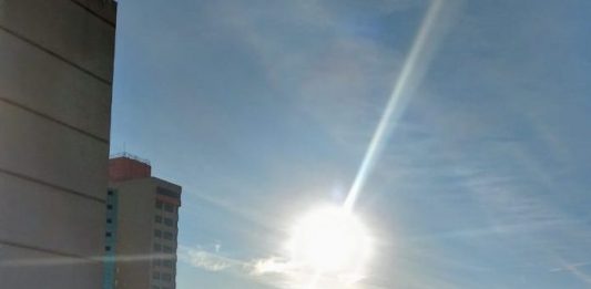 Um belo dia de sol no outono