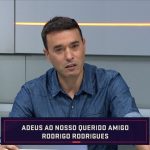 Colegas choram ao anunciar morte de Rodrigo Rodrigues na TV