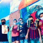 Grafitti nos muros da Escola Tancredo Neves em Caxias do Sul