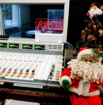 No ar com Papai Noel da Rádio Serrana