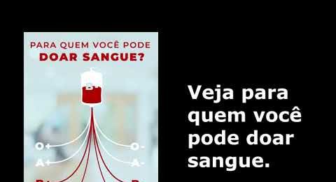 Para quem você pode doar sangue?