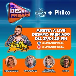 Havan abre programação de lives com humorista Tirulipa e chef Jacquin