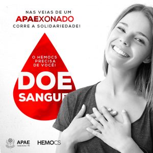 Apae de Caxias do Sul lança campanha em solidariedade ao Hemocs