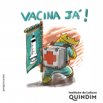 Instituto de Leitura Quindim lança campanha em defesa da vacina