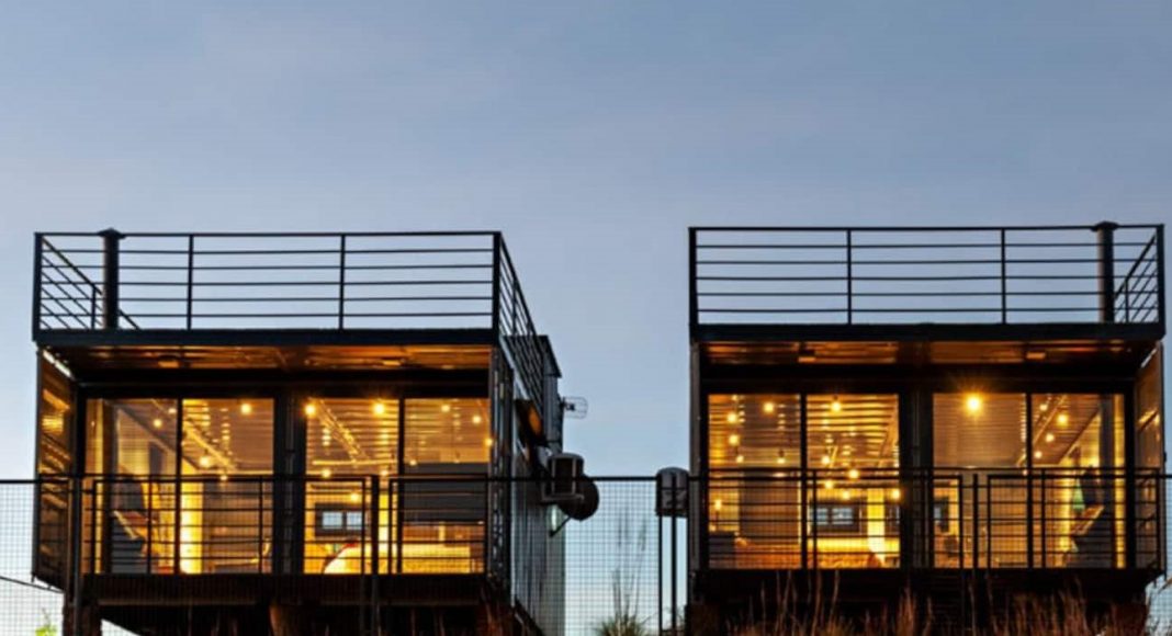 A terra dos Cânions conta com container airbnb como opção de hospedagem