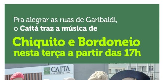 Caitá levará cultura às ruas de Garibaldi