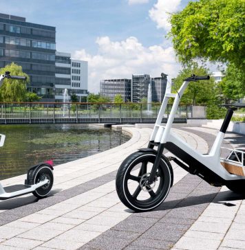 BMW apresenta triciclo elétrico com bateria removível