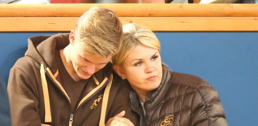 Corinna Schumacher e o filho Mick