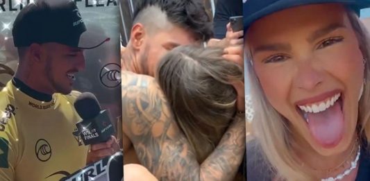 Yasmin Brunet vai ao delírio com tri de Gabriel Medina