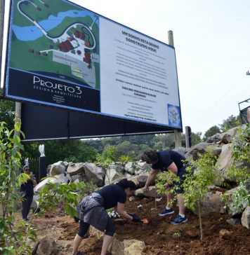 Empresa doa mudas de árvores e flores para parque adaptado a pessoas com deficiência