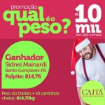Morador de Bento Gonçalves ganha vale compras no valor de R$ 10 mil do Caitá