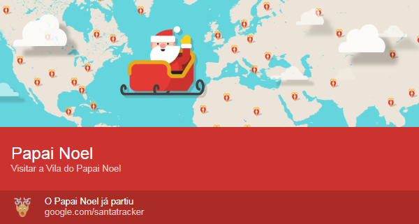 Acompanhe em tempo real o Papai Noel do Google