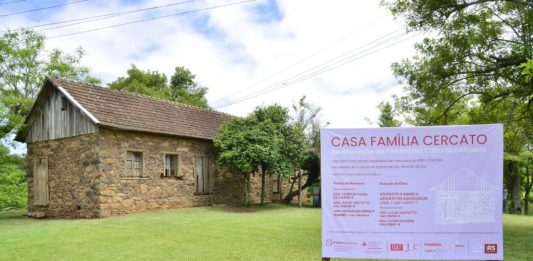 Projeto de restauração da Casa de Pedra Família Cercato avança em Garibaldi