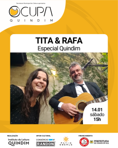 Acústico 'Tita & Rafa' abre o Ocupa Quindim 2023 em Caxias do Sul