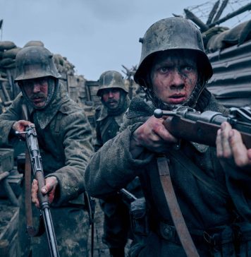 Imagem: Felix Kammerer, Albrecht Schuch e Edin Hasanovic em cena do filme 'Nada de Novo no Front'/Reiner Bajo/Divulgação