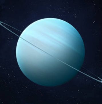 Imagem: Em 1977, astrônomos descobrem anéis em torno de Urano.