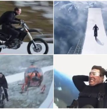 Tom Cruise salta de moto num penhasco sem ajuda de dublê