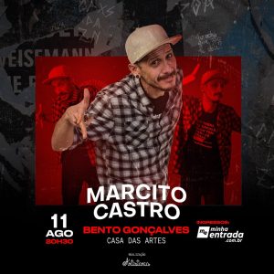 Comediante de stand up Marcito Castro volta a Bento Gonçalves