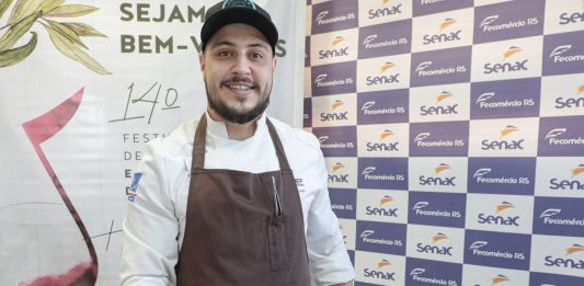 Imagem: Vencedor do concurso em 2022, o chef João Francisco Chaves Beckenkamp/Crédito Cleiton Thiele.