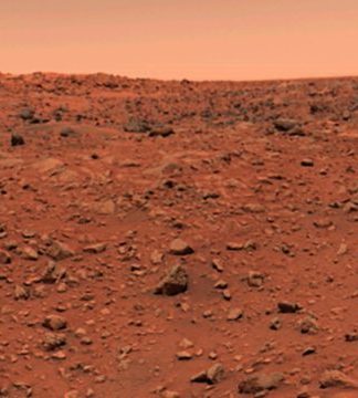 Imagem: Em 1976, o satélite Viking I chega em Marte e envia fotos da superfície marciana para a Terra.