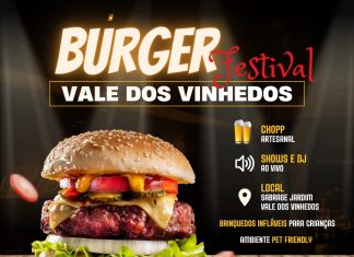 Burger Festival – Vale dos Vinhedos acontece neste domingo no Sabrage Jardim