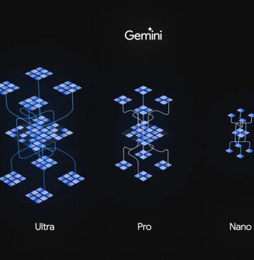 Imagem: Gemini, IA do Google, foi desenvolvida para ser flexível e funcionar de data centers a celulares com versões Ultra, Pro e Nano/Divulgação/Google