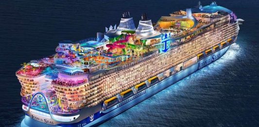 Icon of The Seas: Navio 5 vezes maior que o Titanic chega a Miami para sua estreia
