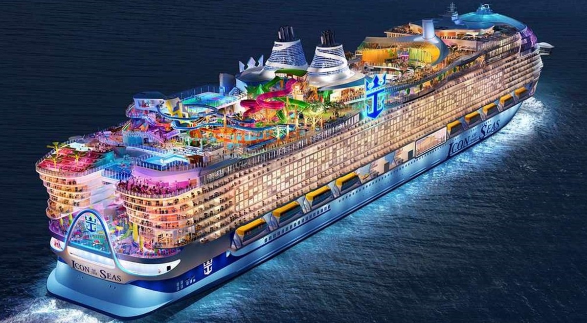 Icon of The Seas: Navio 5 vezes maior que o Titanic chega a Miami para sua estreia
