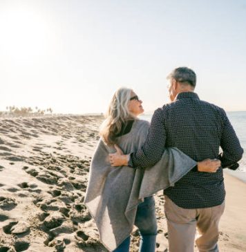 Senior couple on vacation